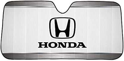 Plasticolor 003714R01 Honda Logo White Accordion Style Car Truck SUV Front Windshield Sunshade by Plasticolor
