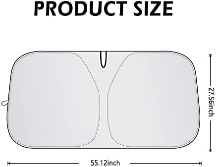Car Shade Front Windshield-Portable Folding Car Windshield Sun Shade - Image 2