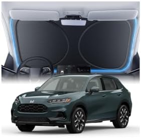 Windshield Sun Shade for Honda HR-V 2016-2026, 100% UV Block & Heat Insulation, Custom Fit Sunshade, Foldable Car Sunshade with Storage Bag, Summer Car Accessory by Amadaw