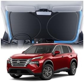 Windshield Sun Shade for Nissan Rogue 2008-2026, Custom Fit Sunshade, 100% UV Block & Heat Insulation, Foldable Car Sunshade with Storage Bag, Protect Interior Accessories by Amadaw