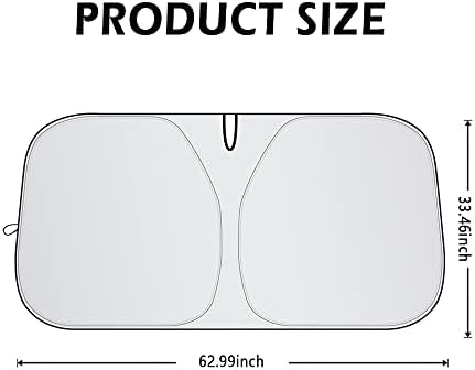Car Shade Front Windshield-Portable Folding Car Windshield Sun Shade - Image 2
