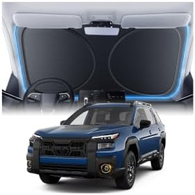 Windshield Sun Shade for Subaru Outback 2000-2026, 100% UV Block & Heat Insulation, Custom Fit Sunshade, Foldable Car Sunshade with Storage Bag, Summer Car Accessory by Amadaw