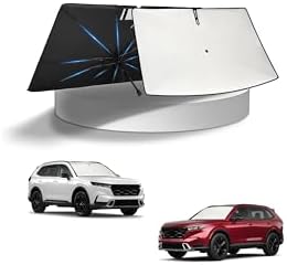 KUST Windshield Sun Shade Umbrella for 2023-2026 Honda CRV CR-V CR V | Custom Fit Windshield Sunshade | Foldable Sunshade with Bendable Handle | Blocks Heat & UV Scratch Resistant by KUST
