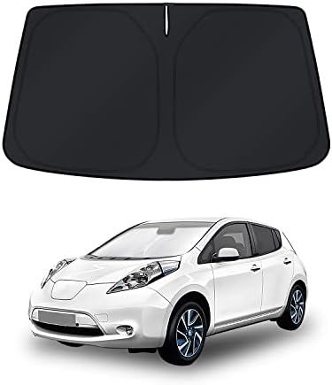 KUST Windshield Sun Shade for Nissan Leaf 2011-2017 Window Accessories Shade Sun Cover Foldable Block UV Rays Keep Car Cooler by KUST