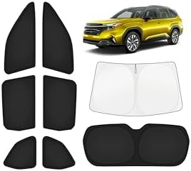 KUST Car Window Shades for Subaru Forester 2025-2026 Windshield Sun Shade Side Window Cover UV Block Privacy Protection Accessories for Camping Blackout Rear Back Full Set 8PCS by KUST