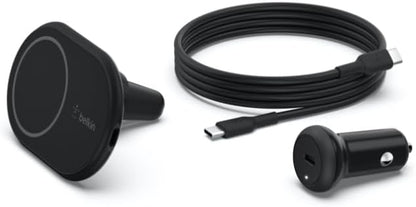 Belkin 10W Magnetic Wireless Car Charger, Vent Phone Mount | iPhone 17/16/15/14 compatible, Pixel 10, power adapter included, hands-free driving, air vent mount - Image 5