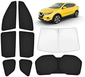KUST Car Window Shades for Nissan Rogue 2014-2020 (Not for Rogue Sport) Windshield Sun Shade Side Window Cover UV Block Privacy Protection Rogue Accessories for Camping Blackout Rear Back Full 8PCS by KUST