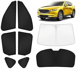 KUST Car Window Shades for Mazda CX-5 2017-2025 2026 Windshield Sun Shade Side Window Cover UV Block Privacy Protection CX5 Accessories for Camping Blackout Rear Back Full Set 8PCS by KUST