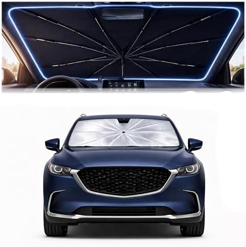 Car Windshield Sun Shade Umbrella for Mazda CX-9 2016-2023 by Unknown