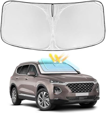 for Hyundai Santa Fe 2019-2023 Windshield Sun Shade - 4 Layers Car Sunshade by ZOIBVCARSUNSHADE