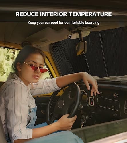 Pigenius Windshield Sunshade for Mercedes-Benz GLE/GLS SUV 2020-2026 Front Window Shade - AstraGuard - Image 4