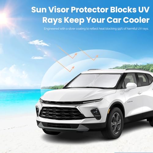 for Chevy Chevrolet Blazer Sunshade Windshield Sun Shade Fit 2019-2026 - Image 6
