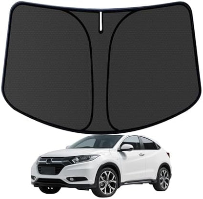HRV Windshield Sun Shade for Honda HR-V HRV 2016-2021 2022 Blocks UV Rays Accessories,1:1 Custom Foldable Thickened Wear-Resistant Front Window Sunshade Visor,Keeps Your Car Cooler by Achaltiza