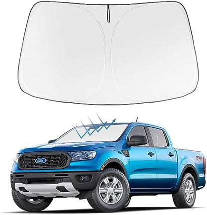 Proadsy Custom Fit 2019-2023 Ford Ranger Windshield Sun Shade, Blocks Heat by Proadsy