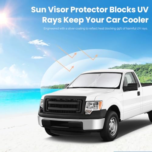Windshield Sun Shade for Ford F150 F-150 2015-2024 2025 2026 Sunshade - Image 6