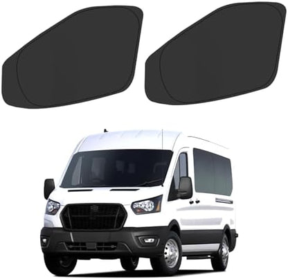 Front Side Window Sun Shade for 2015-2024 Fo-rd Transit Van High and Medium Roof Accessories, Foldable Window Sunshade Sun Visor Protector, Side Shades Sun Shield Blocks UV Ray Heat, Pack of 2 by ULROLIT