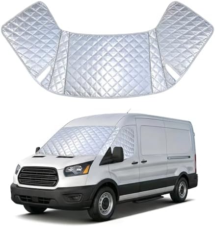RV Windshield Cover for Mercedes Sprinter Van 2007-2026 All-Weather Sunshade for Blackout Privacy, Waterproof and Durable by Unknown