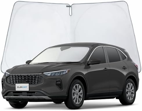 CLIM ART Windshield Sun Shade for Ford Escape 2020-2026, Custom-Fit Foldable Car Sunshade, Vehicle Sun Protector, Front Auto Windshield Cover, Car Accessories - WS6011 by CLIMART