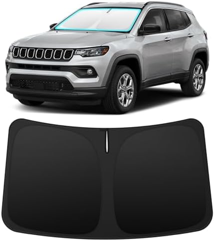 INSAUTO Custom Fit Windshield Sun Shade for Jeep Compass 2017-2025 by INSAUTO
