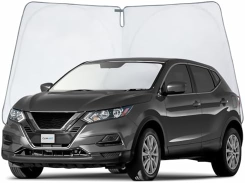 CLIM ART Windshield Sun Shade for Nissan Rogue Sport 2017-2023 SUV - Custom-Fit Foldable Sun Shade - Auto Sunshade - Vehicle Sun Protector - Front Auto Windshield Cover, Car Windshield - WS7003 by CLIMART