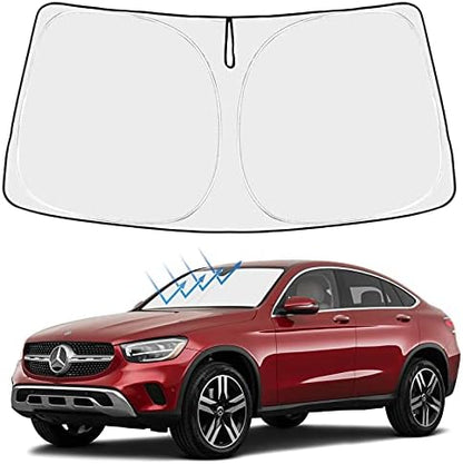 Proadsy Custom Fit Car Windshield Sun Shade for 2016-2022 Mercedes-Benz GLC by Proadsy