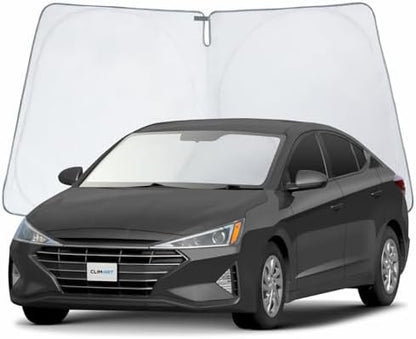 CLIM ART Windshield Sun Shade for Hyundai Elantra 2017-2020, Custom-Fit Foldable Car Sunshade, Vehicle Sun Protector, Front Auto Windshield Cover, Car Accessories - WS5031 by CLIMART