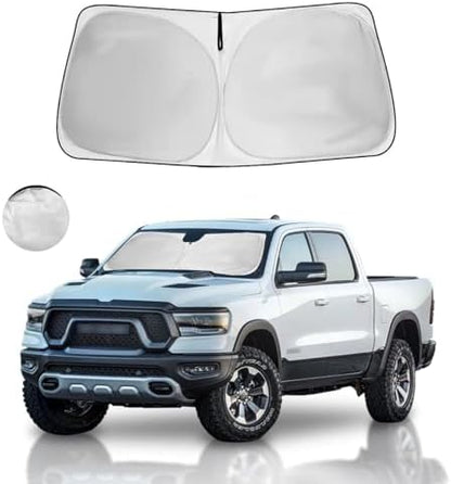 Windshield Sun Shade Car Accessories Fit 2010-2026 Dodge RAM 1500 2500 3500 by HOHUIGO