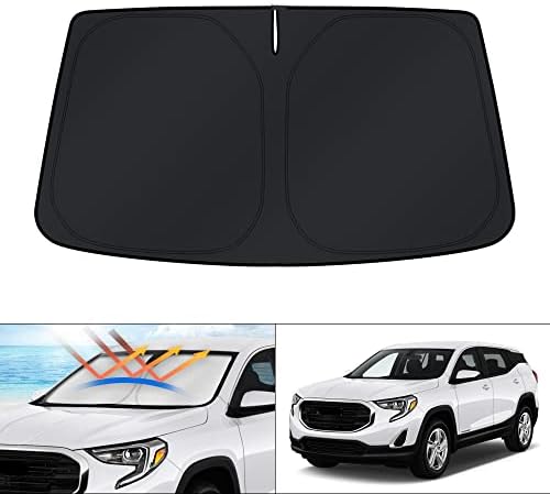 KUST Windshield Sun Shade for 2018-2023 2024 2025 GMC Terrain Window Accessories Sunshade Sun Protector Foldable Block UV Rays Keep Car Cooler by KUST