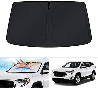 KUST Windshield Sun Shade for 2018-2023 2024 2025 GMC Terrain Window Accessories Sunshade Sun Protector Foldable Block UV Rays Keep Car Cooler by KUST
