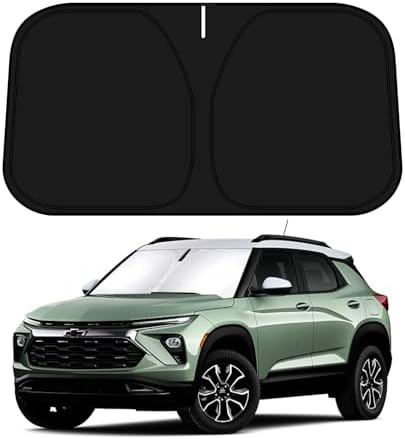 D-Lumina Windshield Sun Shade for 2021-2025 Chevy Trailblazer Accessories, Front Window Sunshade Sun Visor Protector Block UV Rays Heat, Foldable 2 Layers 210T Material by D-Lumina