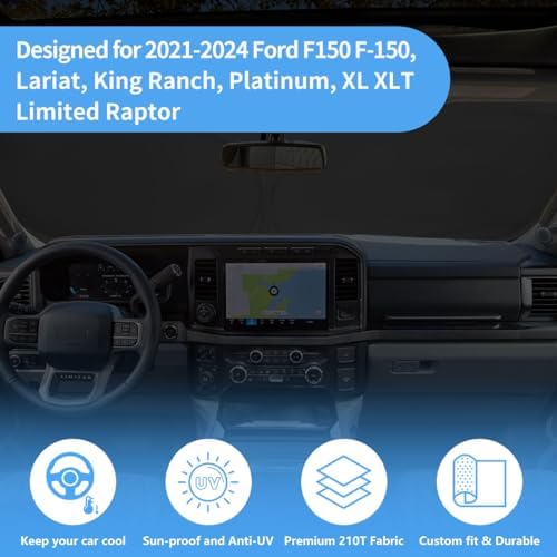 Windshield Sun Shade Car Sunshade Accessories Fit 2015-2020 Ford F-150 F150 - Image 4