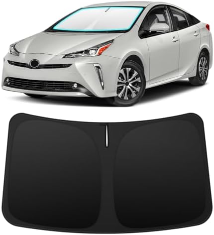 INSAUTO Custom Fit Windshield Sun Shade for Toyota Prius 2010-2015 by INSAUTO