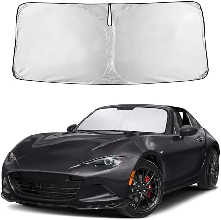 EcoNour Windshield Sunshade for Mazda MX5 Miata Convertible 2016-2024 2025 by EcoNour