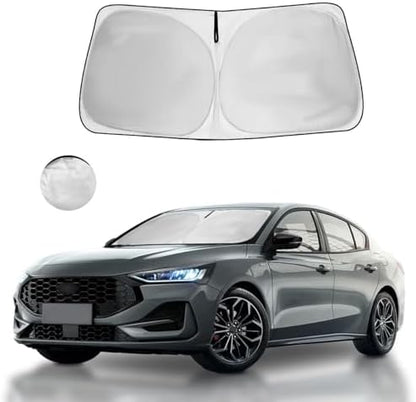 Windshield Sun Shade Car Sunshade Accessories Fit Ford Focus 2019-2025 by HOHUIGO
