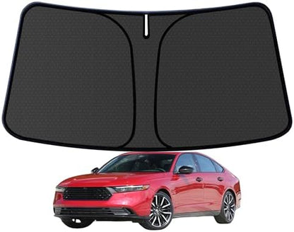 Accord Windshield Sun Shade for Honda Accord 2023-2024 2026 Blocks UV Rays Accessories,1:1 Custom Foldable Thickened Wear-Resistant Front Window Sunshade Visor,Keeps Your Car Cooler by Achaltiza
