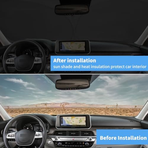 Windshield Sun Shade Car Accessories for Kia Telluride 2020-2025 - Image 5