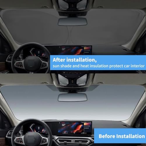 Windshield Sun Shade Car Sunshade Accessories Custom Fit 2026-2018 BMW X3 - Image 3