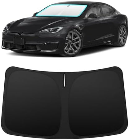 INSAUTO Custom Fit Windshield Sun Shade for Tesla Model S 2012-2026 by INSAUTO