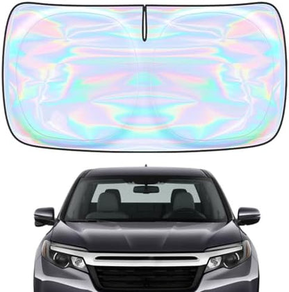 for Honda Ridgeline 2017-2025 2026 Windshield Sun Shade Cover - Custom Fit Honda Ridgeline 4 Layers Sunshade Foldable Front Window Sunshade Sun Visor Protector Block UV Rays Keep Your Car Cooler by Unknown