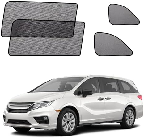 Odyssey Window Shades 2018-2024, Rear Side Mesh, 4PCS by KOCZIL