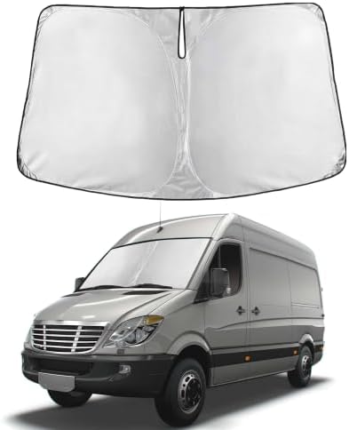 EcoNour Windshield Sunshade Compatible for Dodge Sprinter 2004-2009 by EcoNour