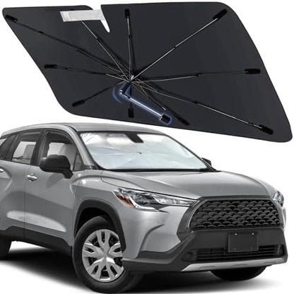 Windshield Sun Shade for Toyota Corolla Cross 2022-2026, Umbrella Shades by Visufy