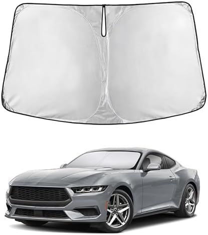 EcoNour Windshield Sunshade Compatible for Ford Mustang 2015-2024 2025 2026 by EcoNour