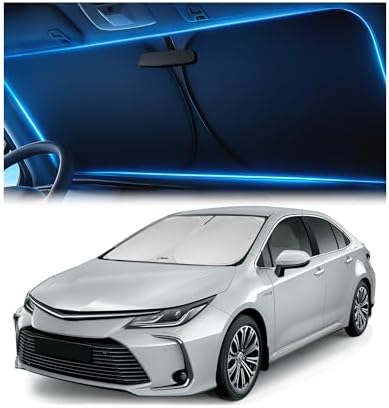 Magnelex Windshield Sun Shade for Toyota Corolla 2020 2021 2022 2023 2024 2025 2026, Foldable Car Window Sunshade, Heat & UV Visor Cover, Reflective Front Shades Accessories by Magnelex