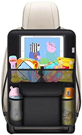 Meolsaek Kick Mats Back Seat Protector, Waterproof Oxford Seat Back Protector, Car Seat Back Protector for Kids, Back of Seat Protector for Kids Feet Car Seat (Black C -1pc) - Image 8