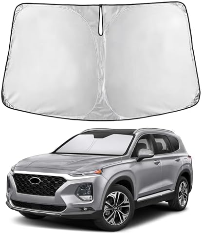 EcoNour Windshield Sunshade Compatible for Hyundai Santafe 2013-2017 2018 by EcoNour
