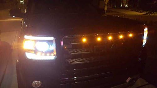 Oznium BRIGHTEST Light Bolt - Flush Mount 12V LED Light for Bumper, Grille, Cars Interior, Dash, Ambient Lighting, Motorcycle w/SLEEK Aluminum Housing & Screw Nut (6 mm Black, Amber LED) - Image 7