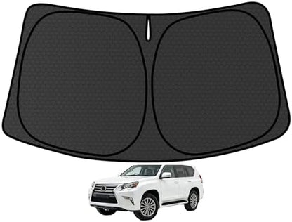 GX400 GX460 GX470 Customized Windshield Sun Shade for 2002-2023 2024 GX460 Front Window Sunshade Visor Protector Foldable Blocks UV Rays Keep Car Cooler Accessories by aatoppus