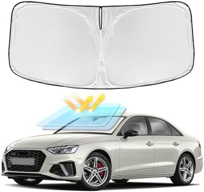 for Audi A4 2017-2024 2025 Windshield Sun Shade - 4 Layers Car Sunshade by ZOIBVCARSUNSHADE