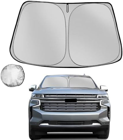 Windshield Sun Shade for 2021-2025 2026 Che-vrolet/Chevy Tahoe by Fonowka